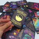 Pokémon Cartas Colecionáveis, Edição Limitada Black, Kit com 10 Unidades, Design Holográfico