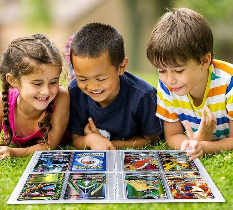 Fichário de porta-cartões compatível com cartão Pokémon, suporte de álbum de cartão, fichário, álbum, livro, melhor proteção de cartas colecionáveis, comporta até 240 cartas – Charizard (XY)