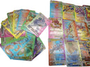 Pacote com 55 Cartas Colorida Raibow - Compatível com Pokemon