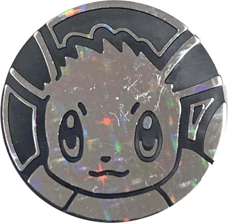 Official Pokemon Coin - Eevee - Holo FOIL Shiny - Trading Card Game Flipping Coin