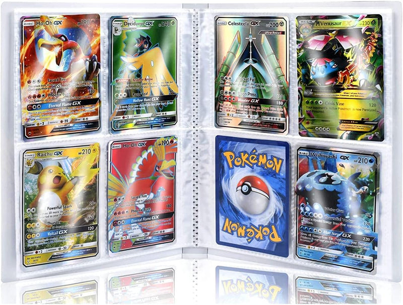 Fichário de porta-cartões compatível com cartão Pokémon, suporte de álbum de cartão, fichário, álbum, livro, melhor proteção de cartas colecionáveis, comporta até 240 cartas – Charizard (XY)