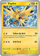 Pokémon TCG: Scarlet & Violet — Surging Sparks 3-Pack Blister – Zapdos (3 Booster Packs & Foil Promo Card)