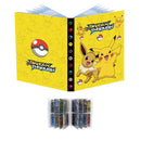 Fichário de porta-cartões compatível com cartão Pokémon, suporte de álbum de cartões, livro de cartões de fichário, melhor proteção de cartas para trocar, coloque até 240 cartões – Eevee&Bikachu