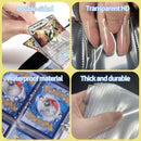 Trading Card Binder for Pokemon Cards, Card Collector Album with Sleeves, Fits Up to 400 Game Cards, Zipper Carrying Card Organizer Book for Boys, Girls