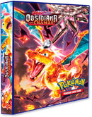 Álbum Pokémon pasta tipo Fichário para Cards - Escarlete e Violeta - Obsidiana em Chamas