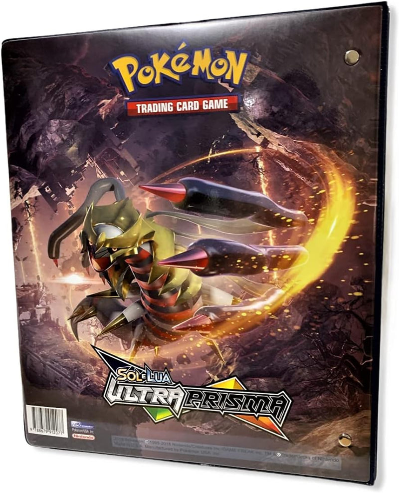 Álbum Pokémon Fichário para Cards - SOL&LUA - Ultra Prisma + 10 folhas plásticas de 9 bolsos Y.E.S