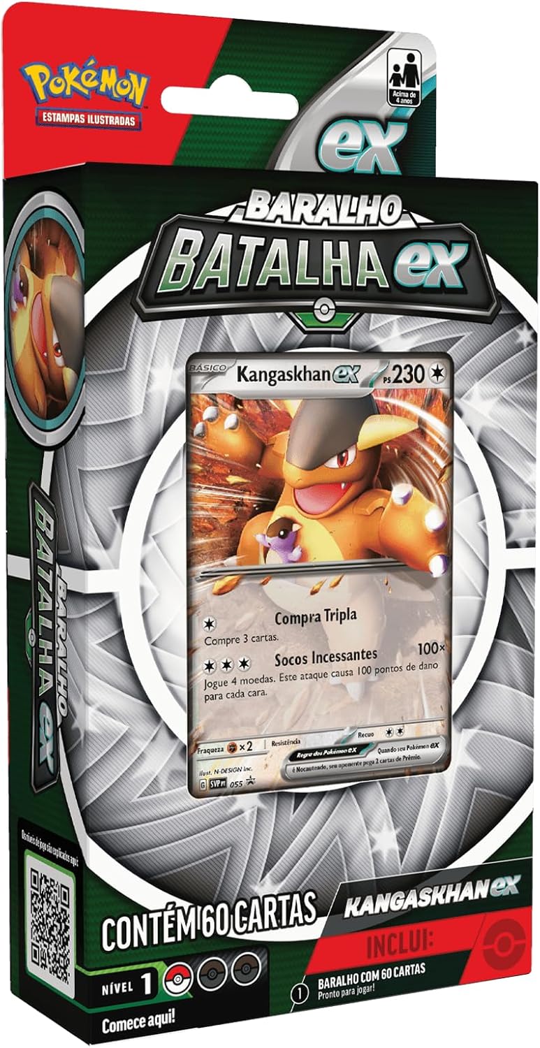 Deck De Batalha Pokémon Tcg Kangaskhan, Cor: Estampado - Copag