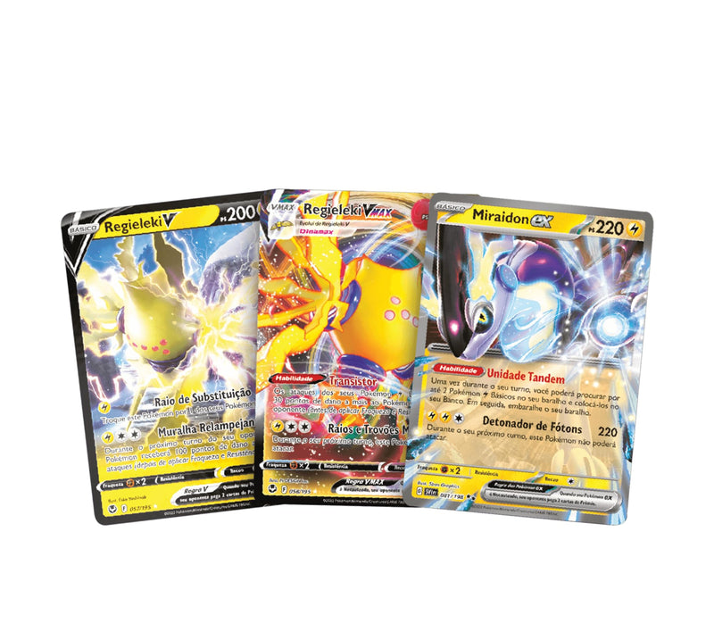 Batalha De Liga Pokémon Miraidon Ex, Cor: Estampado - Copag