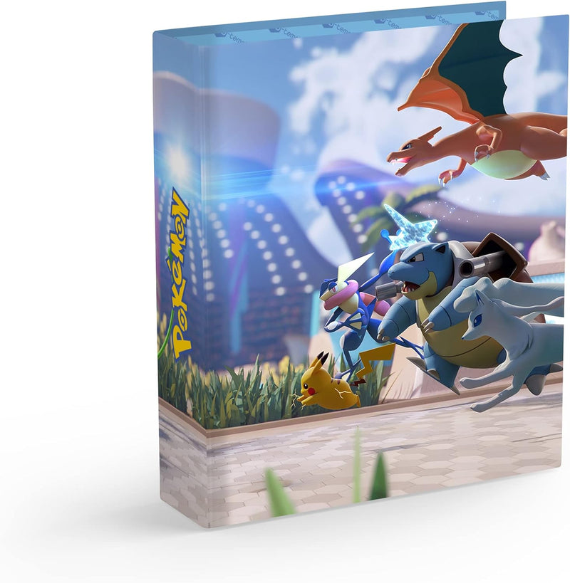 Álbum Pasta tipo Fichário compatível com Card Pokémon - Pikachu, Charizard, Gengar Snorlax Greninja Modelo Pokemon United