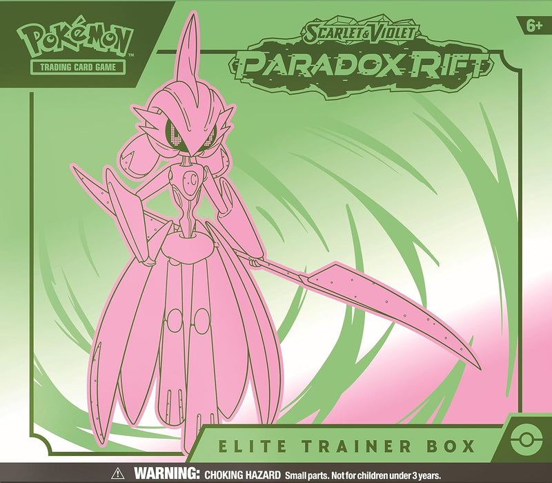 Pokémon TCG: Scarlet & Violet — Paradox Rift Elite Trainer Box – Lua rugindo (9 pacotes booster, 1 cartão de arte completa e acessórios premium)