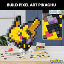 MEGA Pokémon, Blocos de Montar Pikachú Estilo Retrô Pixelado com 400 peças, 16 cm de Altura, A Partir de 13 Anos