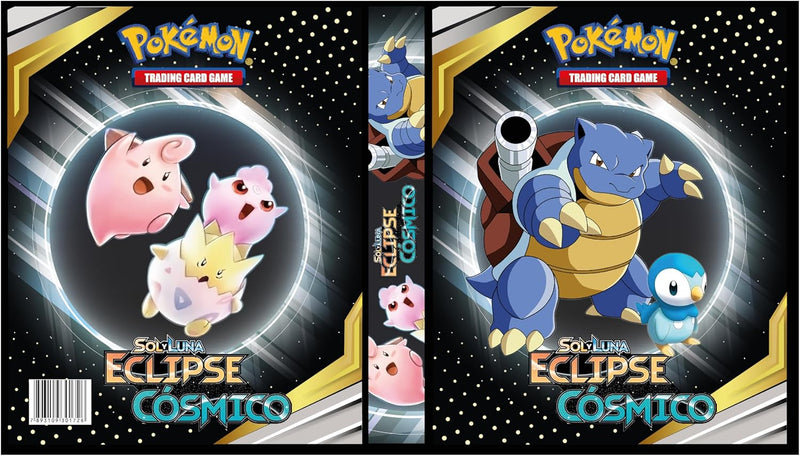 Álbum Pokémon Pasta tipo Fichário para Cards SOL&LUA - Eclipse Cósmico