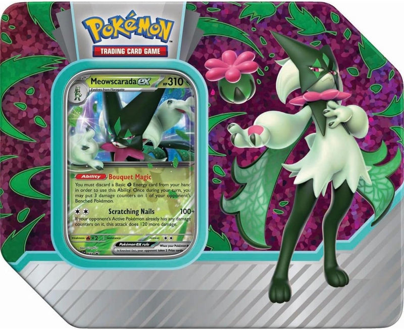 Pokemon TCG: Paldea Partners Meowscarada EX Tin