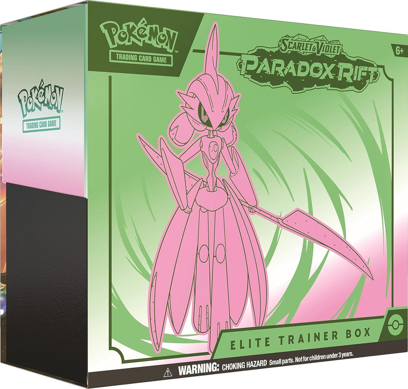 Pokémon TCG: Scarlet & Violet — Paradox Rift Elite Trainer Box – Lua rugindo (9 pacotes booster, 1 cartão de arte completa e acessórios premium)