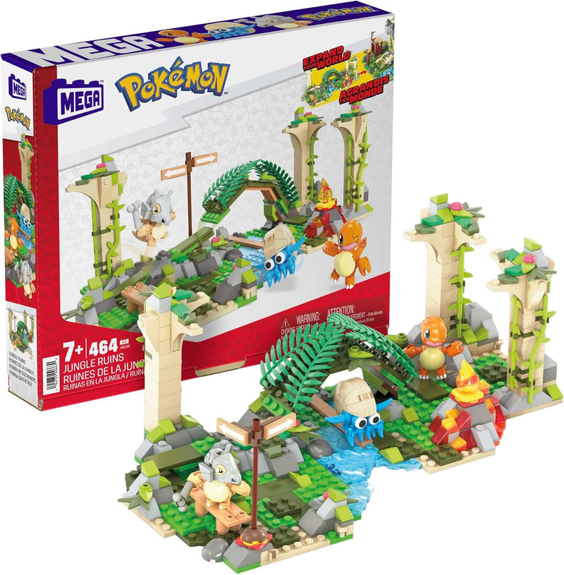Mega Construx Pokémon Jogo de construção Ruínas Esquecidas, Modelo: HDL86, Cor: Multicolorido