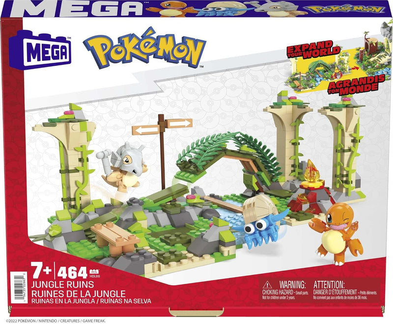 Mega Construx Pokémon Jogo de construção Ruínas Esquecidas, Modelo: HDL86, Cor: Multicolorido