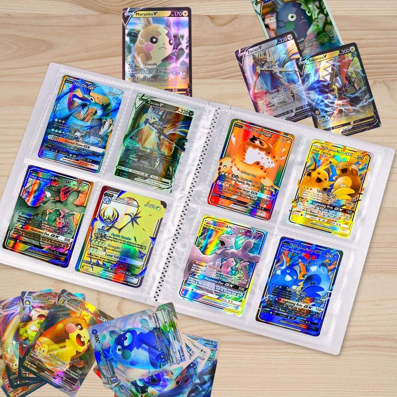 Album Compatible with Pokemon Cards, Pokemon Compatible Card Holder, Album Card Holder Compatible with Pokemon GX EX Cards, 30 Pages Holds Up to 240 Cards (Mewtwo) 