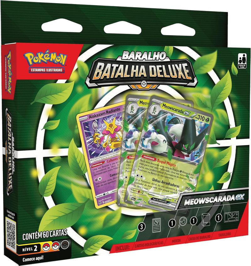 Baralho De Batalha Deluxe Pokémon TCG Meowscarada Ex, Cor: Estampado - Copag