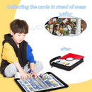 Trading Card Binder for Pokemon Cards, Card Collector Album with Sleeves, Fits Up to 400 Game Cards, Zipper Carrying Card Organizer Book for Boys, Girls