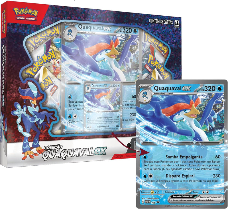 Box Pokémon Parceiros De Paldea Quaquaval Ex,Cor: Estampado - Copag